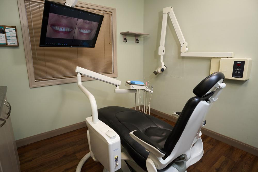 Treatment room in All in the Family Dental