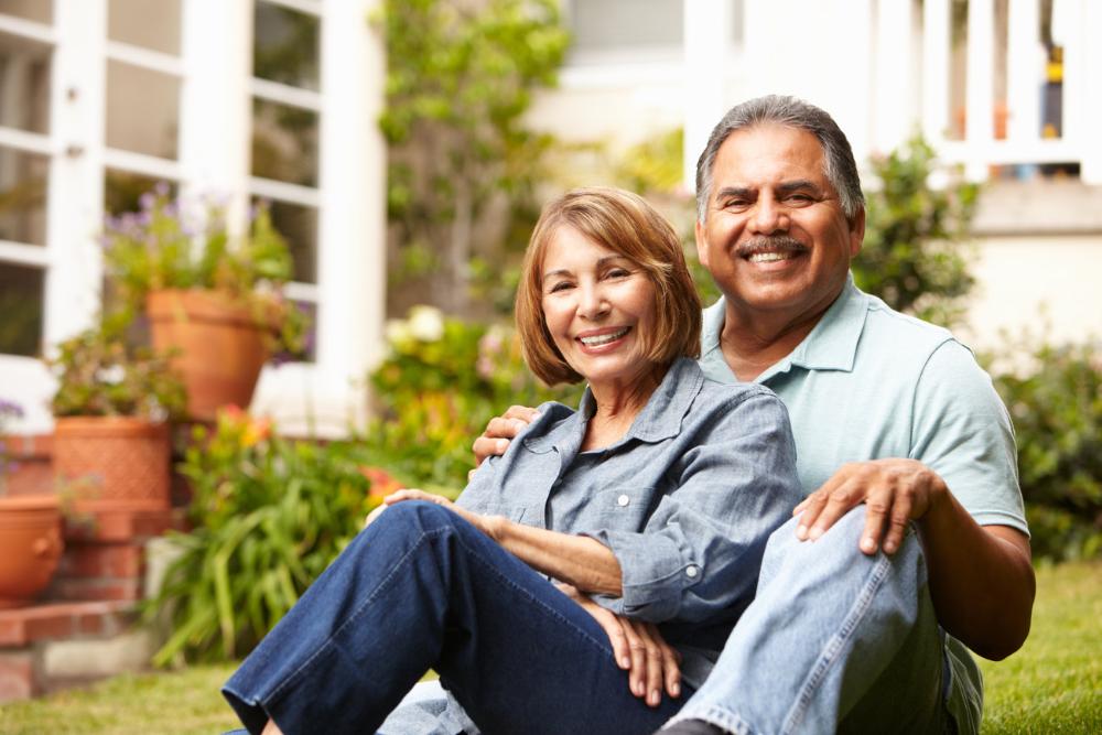 couple smiling