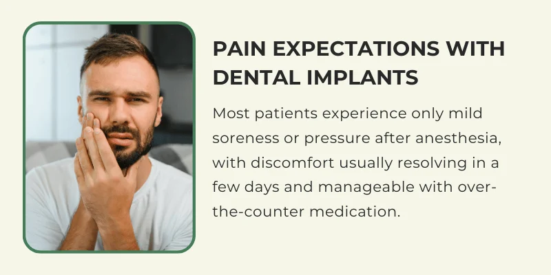 Dental implants are painful