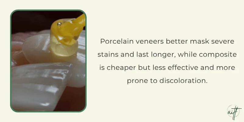 Porcelain vs Composite Which Is Best for Severe Stains
