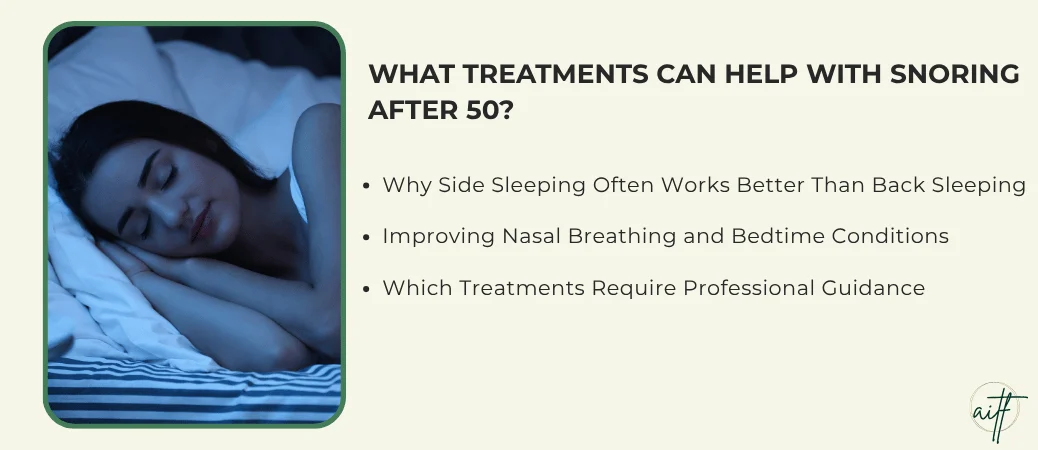 What Can Help Reduce Snoring After 50