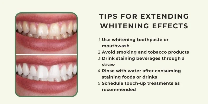 Tips for Extending Whitening Effects